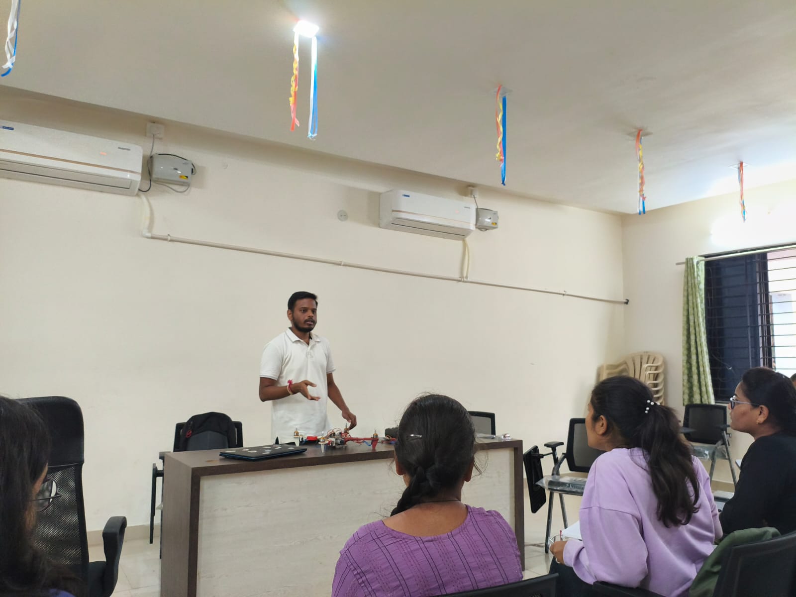 Drone session at BLDEA College